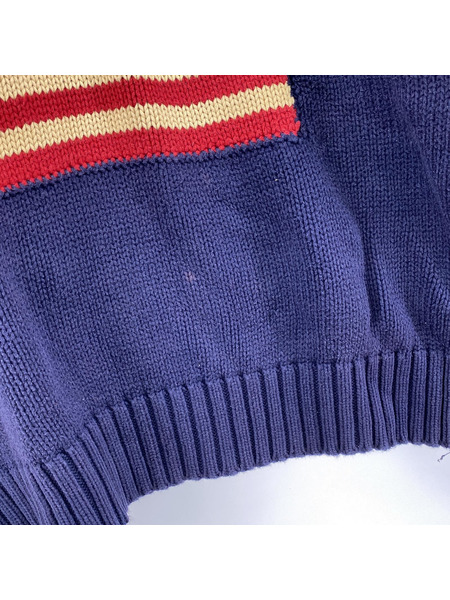 POLO RALPH LAUREN HAND KNIT 星条旗 ネイビー(L)