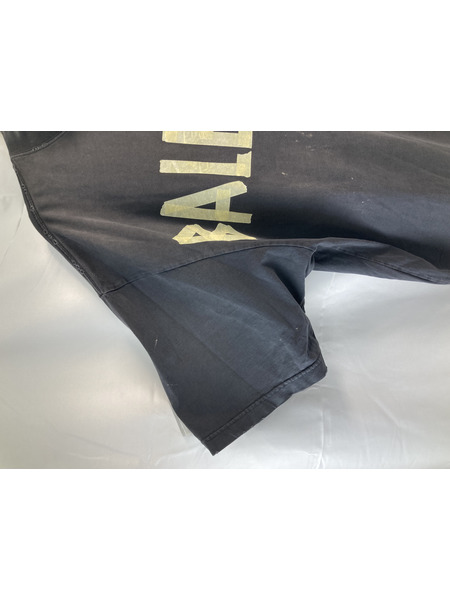  BALENCIAGA 23SS ユーズド加工テープロゴ Teeシャツ Lサイズ バレンシアガ