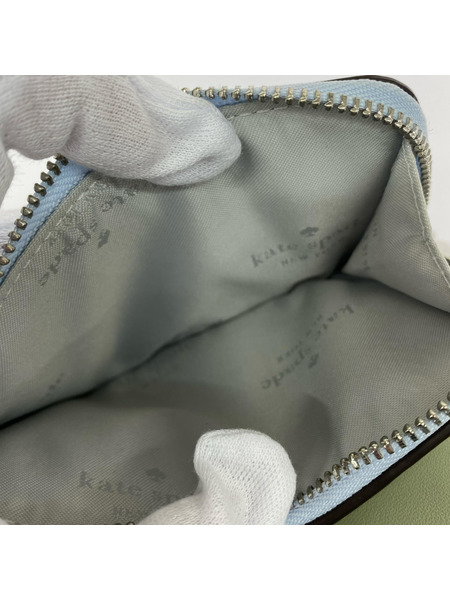 kate spade new york コンパクトウォレット マディソン スモールLジップウォレット 水色