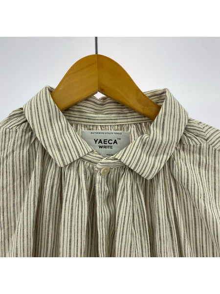 YAECA 長袖シャツ YAECA WRITEストライプ[値下]