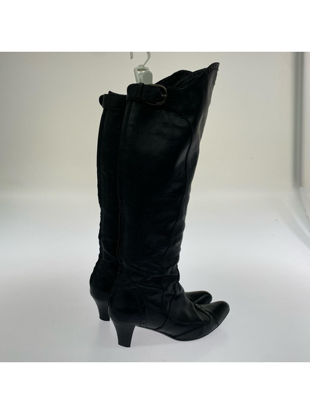 HENRY BEGUELIN ブーツ ウエスタンロングレザーブーツ 黒