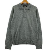 COMME des GARCONS ポロシャツ HOMME DEUX 24AW ニットポロ M グレー
