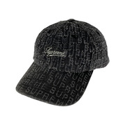 Supreme キャップ 20ss jacquard logos denim 6-panel
