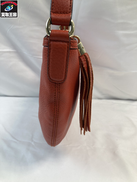 GUCCI グッチ ソーホー ショルダーバッグ 308361 レザー レッドインターロッキングG