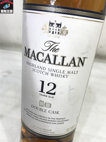 The MACALLAN12年/double cask/700ml/マッカラン/ウイスキー/未開栓