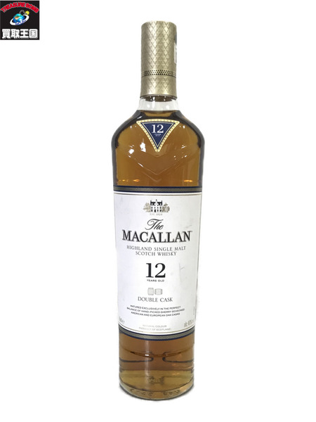 The MACALLAN12年/double cask/700ml/マッカラン/ウイスキー/未開栓