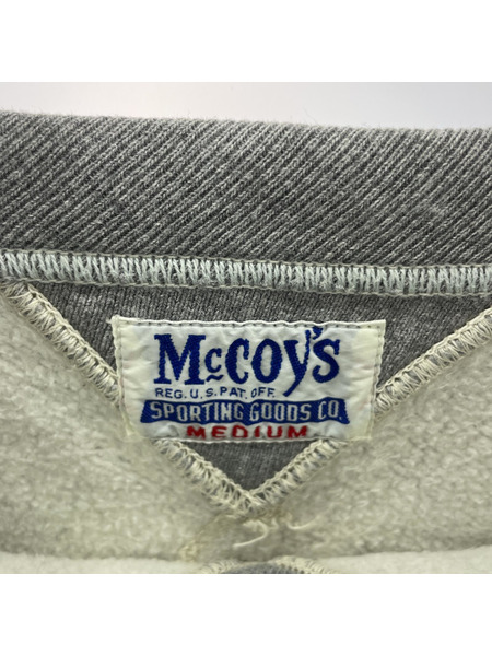 REAL McCOY'S スウェット・トレーナー M/グレー/両V/D.T.R