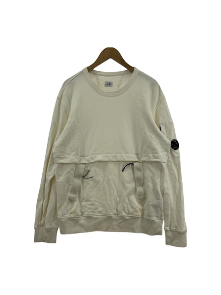 C.P.Company MILITARY SWEAT クルーネックスウェット M ホワイト 12CMSS135A