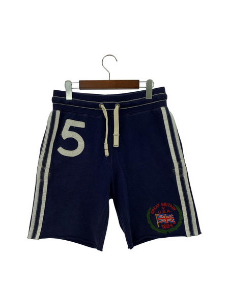 POLO RALPH LAUREN ハーフスウェットパンツ ネイビー[値下]