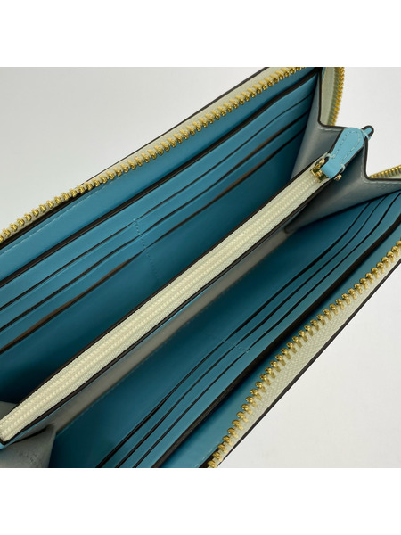 kate spade new york 長財布 マディソン カラーブロック ラージ コンチネンタルウォレット 水色[値下]