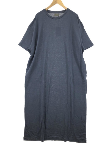 WIRROW LINEN COTTON CUTSEWN DRESS 1 ネイビー[値下]