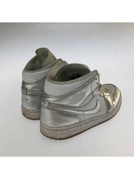 NIKE Air Jordan 1 Mid SE Metallic Silver 27.0㎝