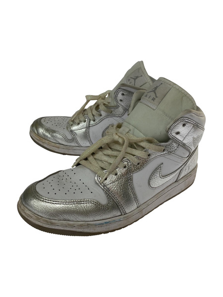 NIKE Air Jordan 1 Mid SE Metallic Silver 27.0㎝