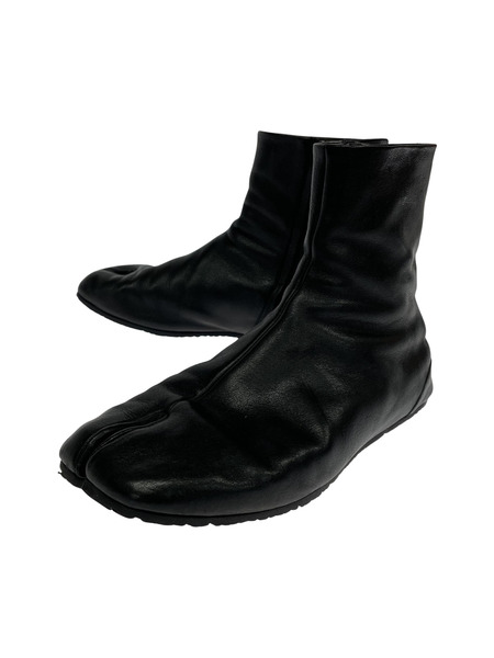 MAISON MARGIELA/TABI LEATHER BOOTS/41/BLK