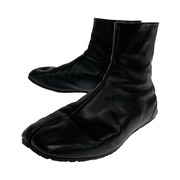 MAISON MARGIELA/TABI LEATHER BOOTS/41/BLK