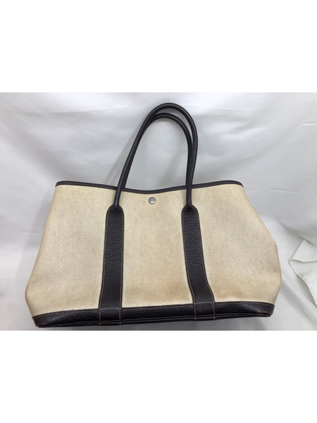 トートバッグ HERMES ガーデンパーティPM キャンバストート