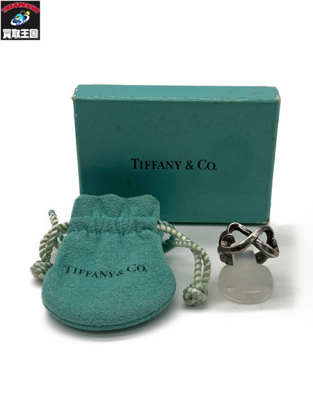 TIFFANY&Co ティファニー ダブルラビングハートリング 12号 シルバー