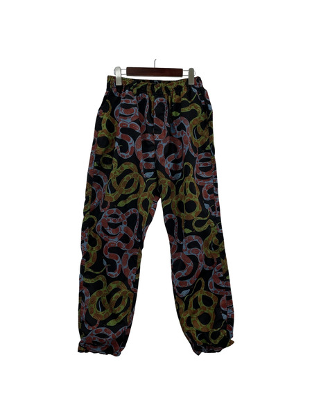 CALEE ALLOVER SNAKE PATTERN TRACK EASY PANTS