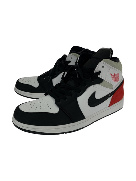 NIKE Air Jordan 1 Mid SE 29cm Black/Red/White[値下]