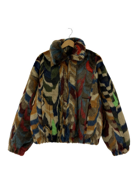 Supreme 22AW Multicolor Faux Bomber Jacket (M)