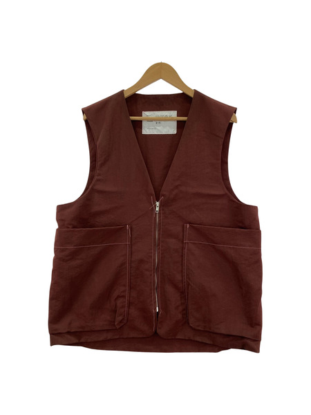 CAMIEL FORTGENS ZIP VEST 茶 サイズM