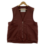 CAMIEL FORTGENS ZIP VEST 茶 サイズM