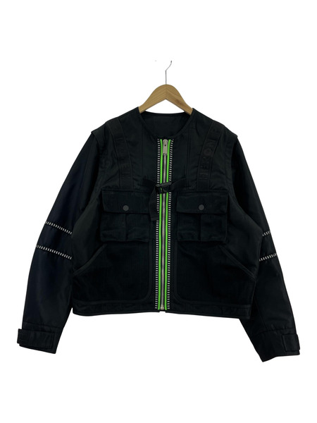 Heron Preston BLACK UTILITY JACKET M ブラック HMEA039S20882007