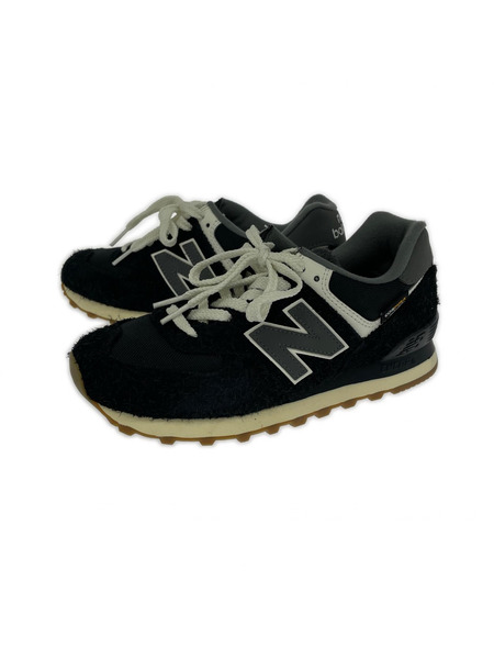 NEW BALANCE スニーカー U574RUS 23cm 黒