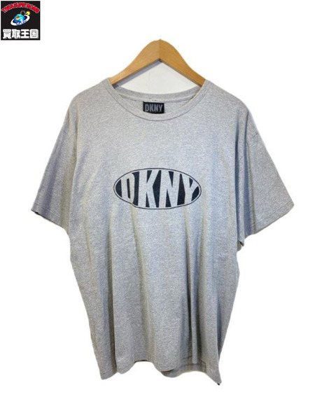 90s DKNY ﾛｺﾞﾌﾟﾘﾝﾄTｼｬﾂ (M) GRY[値下]｜商品番号：2100148390167