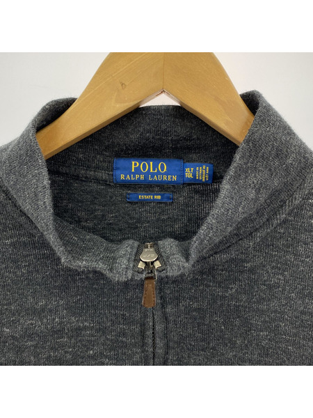 POLO RALPH LAUREN ハーフジップ セーター　グレー