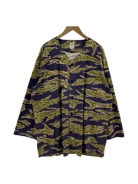 South2 West8 21SS V NECK ARMY SHIRT