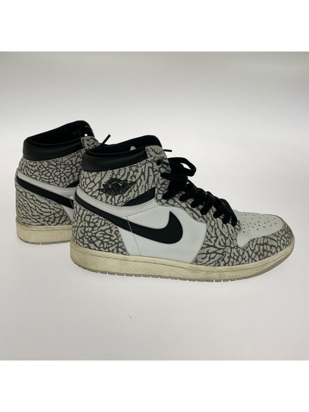 NIKE スニーカー AJ1 RETRO HIGH CEMENT SAFARI GRAY 26.5cm