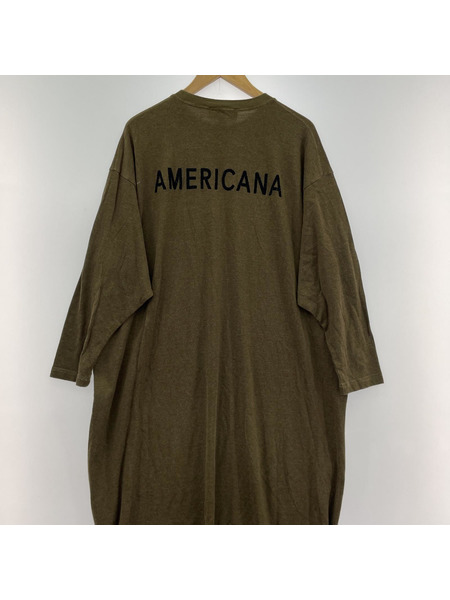 AMERICANA サイドジップワンピース カーキ