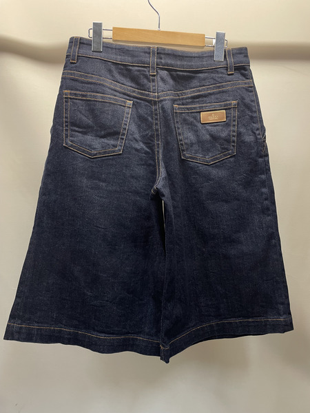 GUCCI 2タック デニムハーフパンツ 40 インディゴ 277978 XZ619