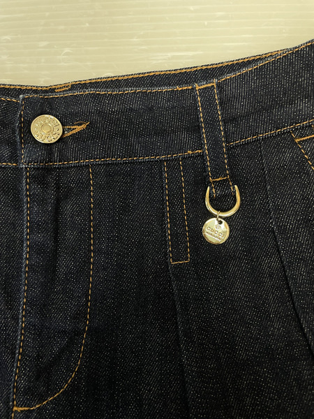 GUCCI 2タック デニムハーフパンツ 40 インディゴ 277978 XZ619