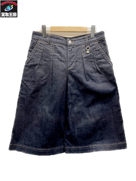 GUCCI 2タック デニムハーフパンツ 40 インディゴ 277978 XZ619