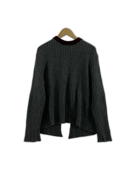 MARNI ニット・セーター バックオープン グレー