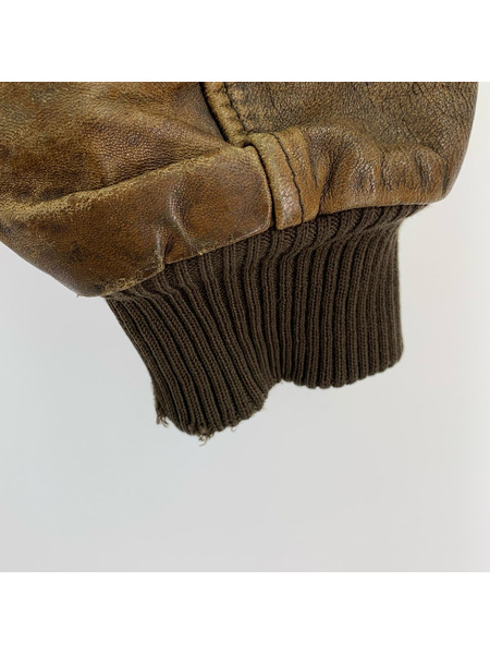 AVIREX レザージャケット A-2ジャケット (L) 茶