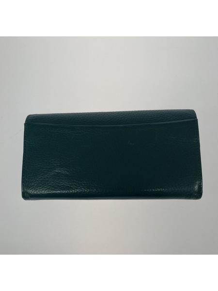 LANVIN collection 長財布 レザー 青緑[値下]