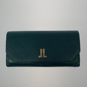 LANVIN collection 長財布 レザー 青緑[値下]