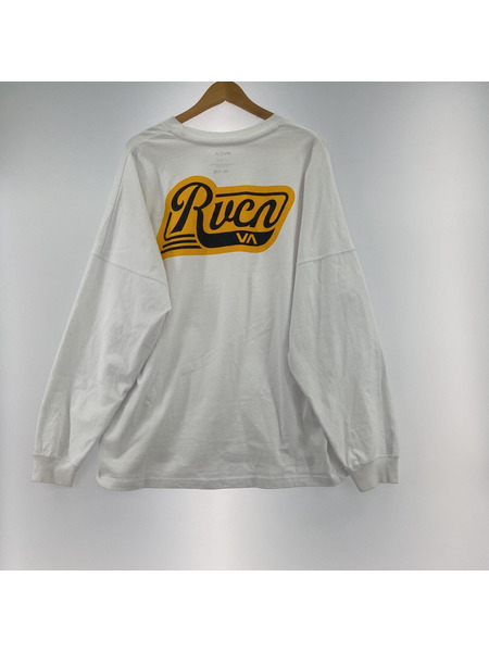 RVCA L/S ロゴカットソー (L)