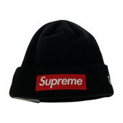 Supreme×NEW ERA 23AW Box Logo Beanie Black