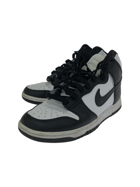 NIKE DUNK HI RETRO Black and White (26.5cm) DD1399-103