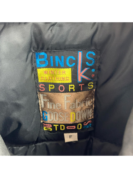 ダウンジャケット BINCKS  レザーダウンJKT（F） 黒