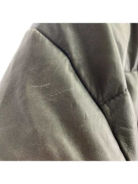 ダウンジャケット BINCKS  レザーダウンJKT（F） 黒