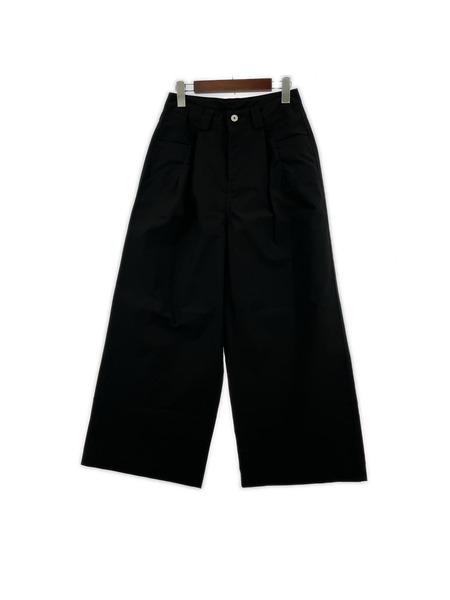 パンツ FASHIRU ワイドチノスラックス 黒