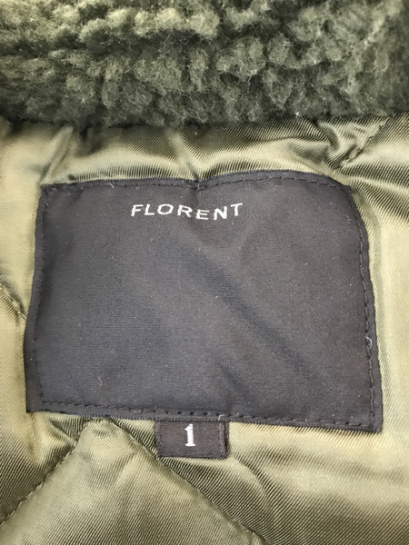 FLORENT フローレント フードボア裏キルティングコート SIZE(1) カーキ