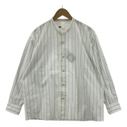 MHL. WORKWEAR STRIPE COTTON LSシャツ S ホワイト