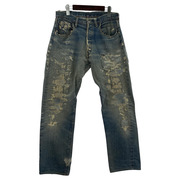 levi's 501 big e ボタン裏6 ダメージ