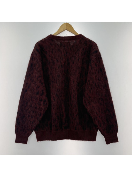 WACKO MARIA LEOPARD HEAVY MOHAIR CREW NECK SWEATER ニット M